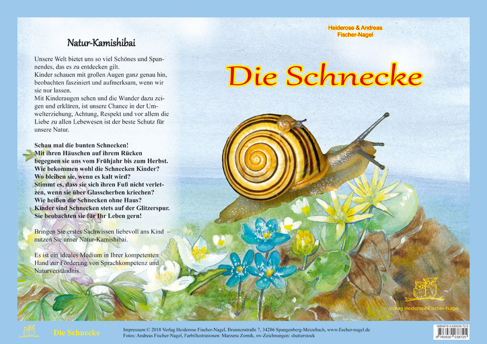 Die Schnecke - Bilderkarten fürs Erzähltheater Kamishibai – Cover